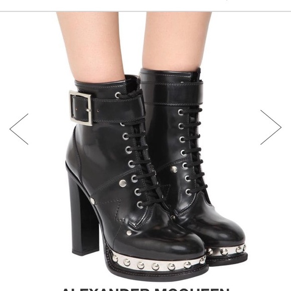 alexander mcqueen platform boots